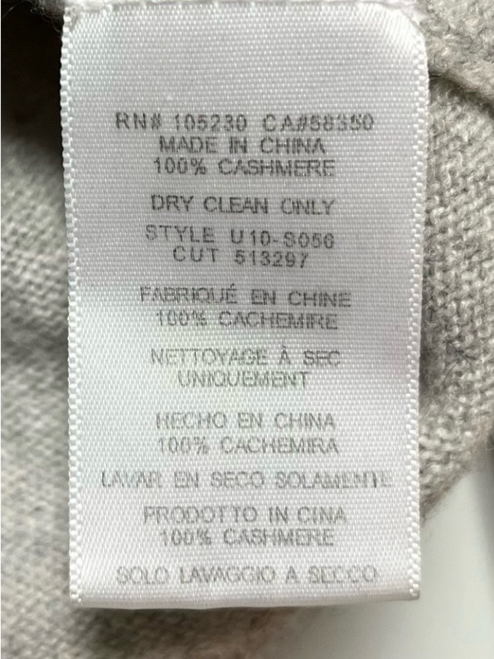 Equipment Femme Cecile 100% Cashmere V Neck Sweater Gray XS Quiet Luxury - Picture 7 of 14